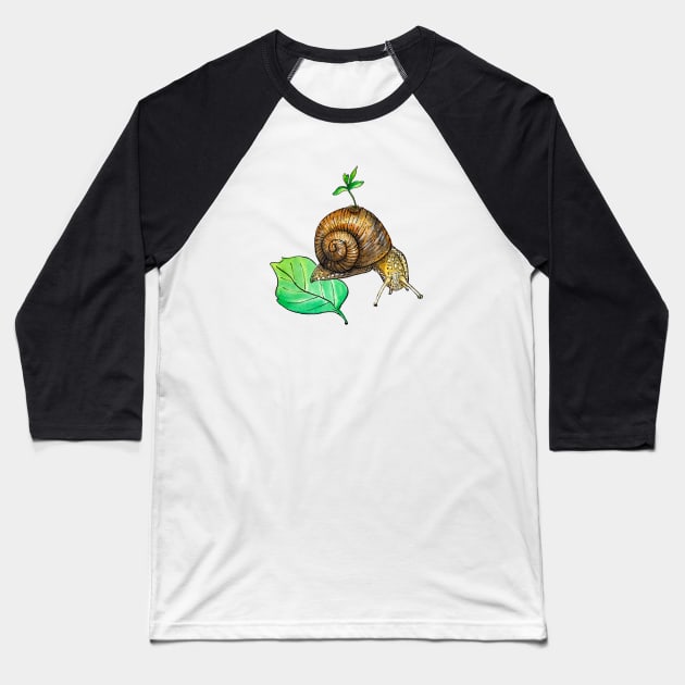 Snail Mail Baseball T-Shirt by sketchcadet